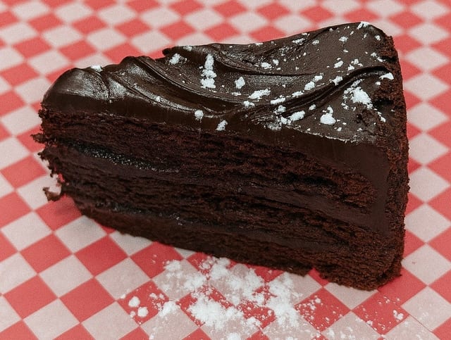 Chocolate Cake Slice.