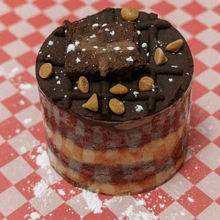 Peanut Butter Chocolate Cake Piece