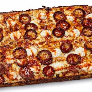 Hot Honey Pepperoni Deep Dish Pizza