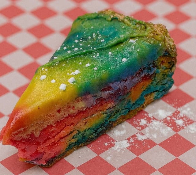 Superman Cake Slice.